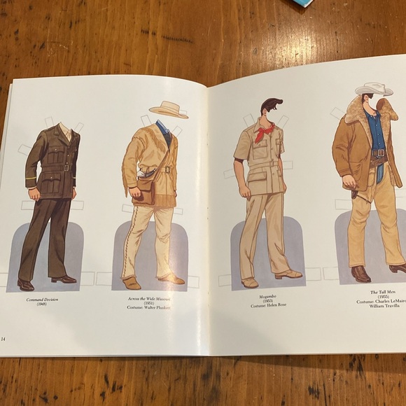 Vintage Clark Gable paper doll book Gone With the Wind Tom Tierney - Picture 11 of 12